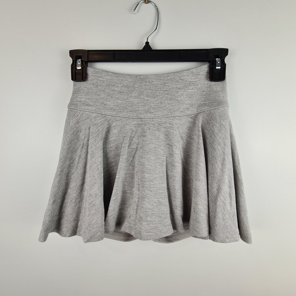 Hollister Ultra High-Rise Skort Heather Gray Active Skirt with Pocket XS Preppy
